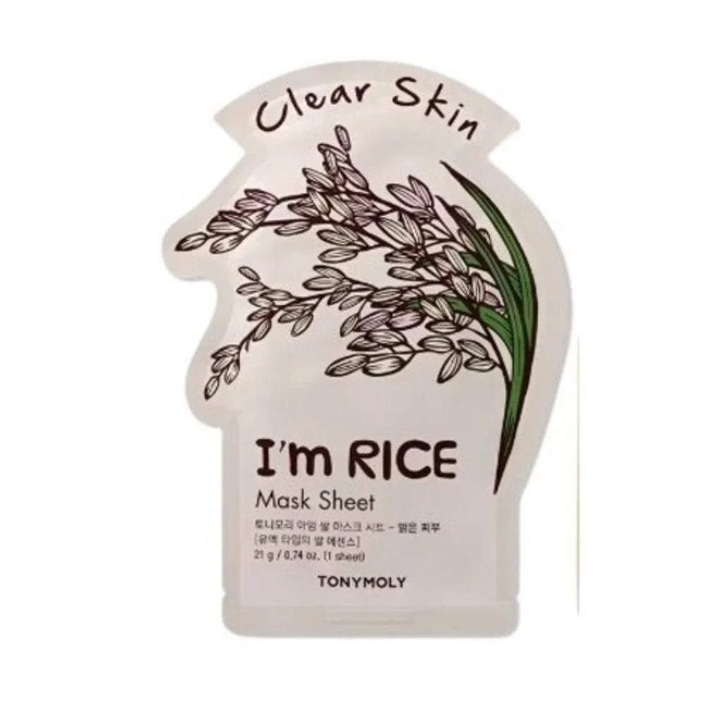 TONYMOLY I'm Rice Mask Sheet Lot of 8 NEW SEALED Clear Skin‎ Face Masks